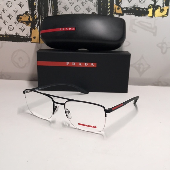 NEW & 100% AUTHENTIC Prada VPS 51M Linea Rossa eyeglasses - Picture 1 of 17